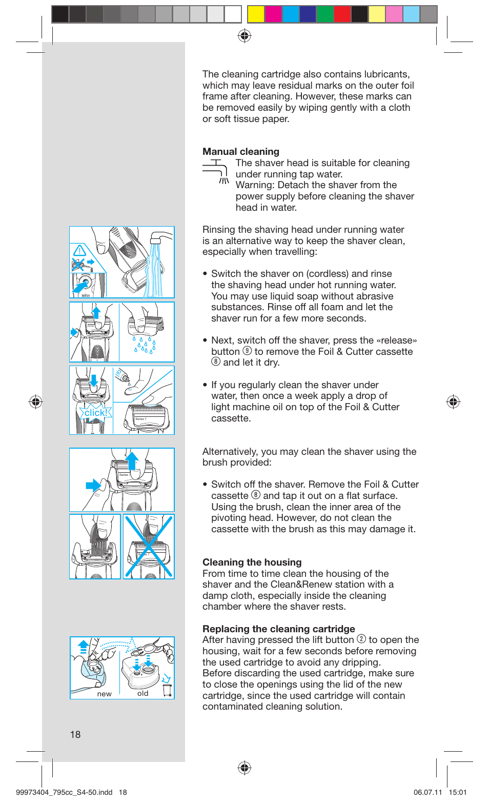 Click | Braun 795cc-3 Series 7 User Manual | Page 18 / 49