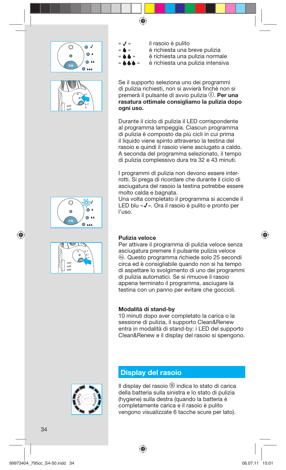 Display del rasoio | Braun 795cc-3 Series 7 User Manual | Page 34 / 49