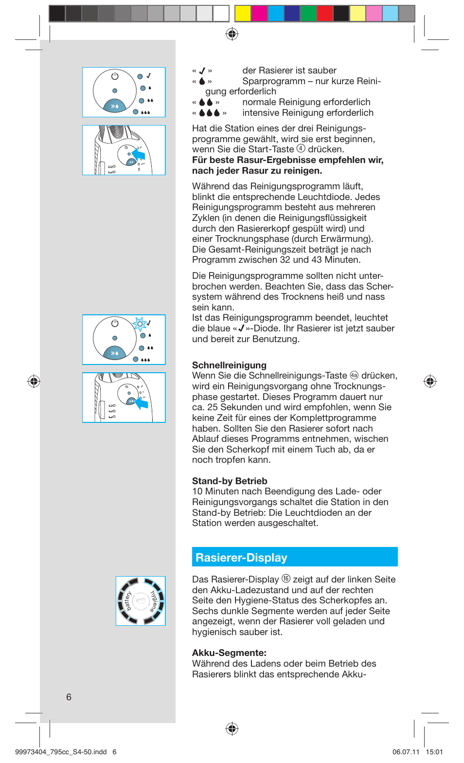 Rasierer-display | Braun 795cc-3 Series 7 User Manual | Page 6 / 49