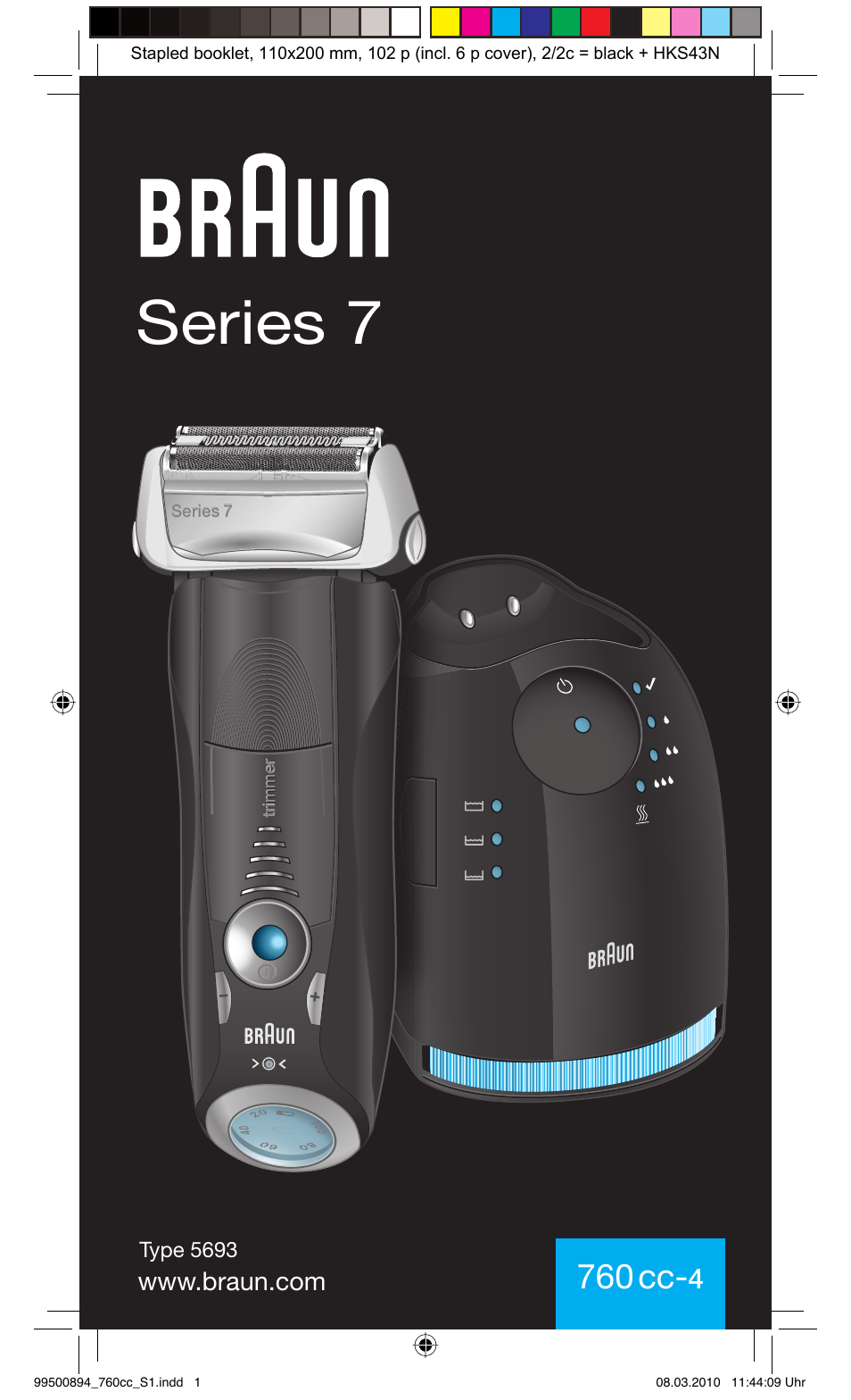 Braun 760cc-4  Series 7 User Manual | 101 pages