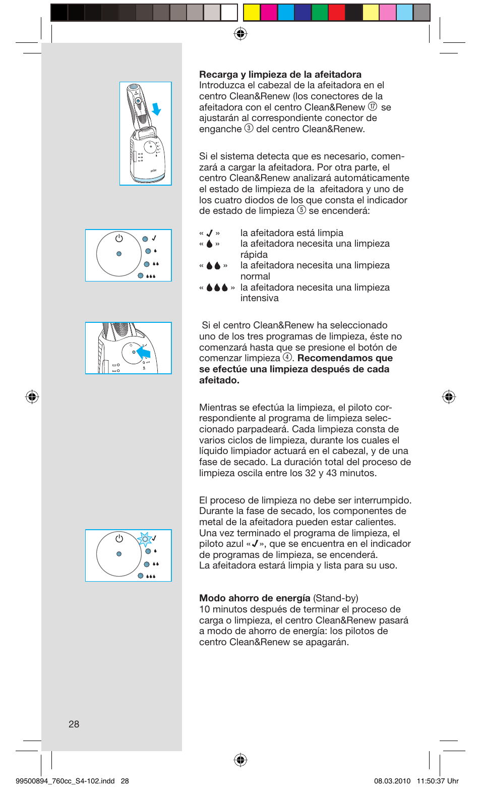 Braun 760cc-4  Series 7 User Manual | Page 28 / 101