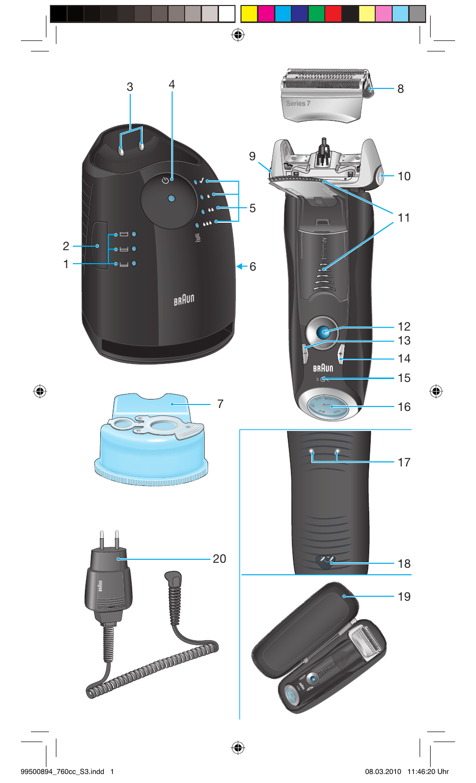 Braun 760cc-4  Series 7 User Manual | Page 3 / 101