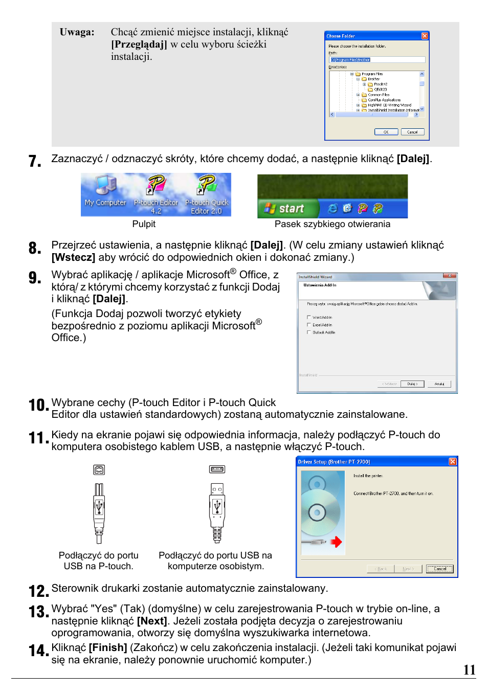 Brother PT-2700 User Manual | Page 12 / 34