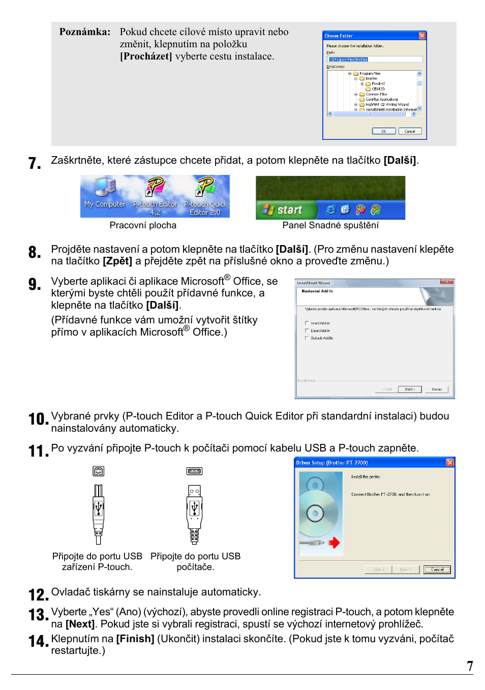 Brother PT-2700 User Manual | Page 8 / 34