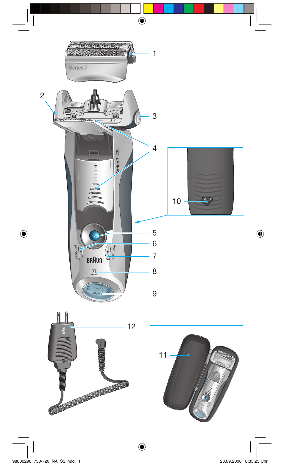 Series 7 | Braun 720 Series 7 EN User Manual | Page 3 / 25