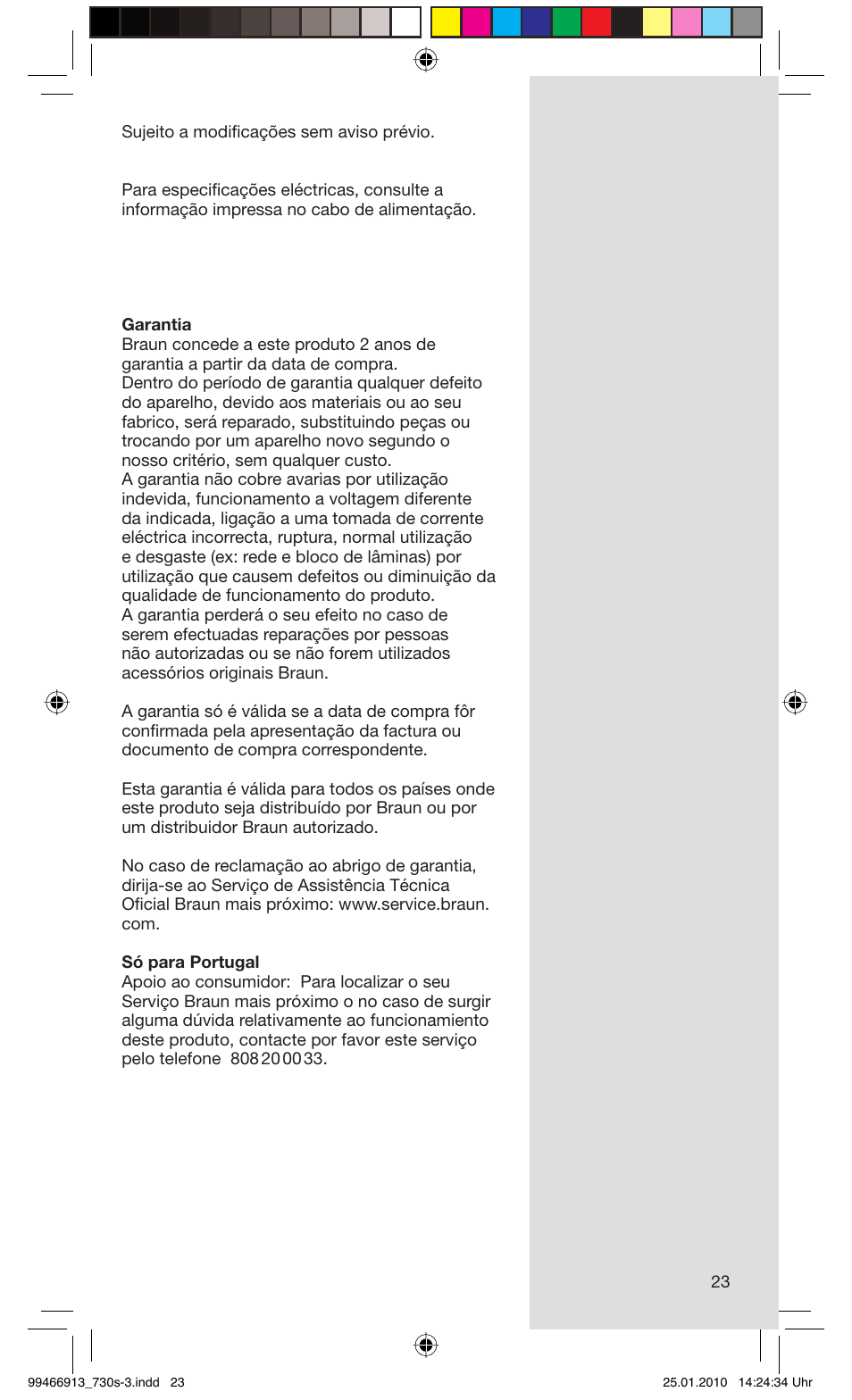 Braun 730s-3 Series 7 User Manual | Page 23 / 63