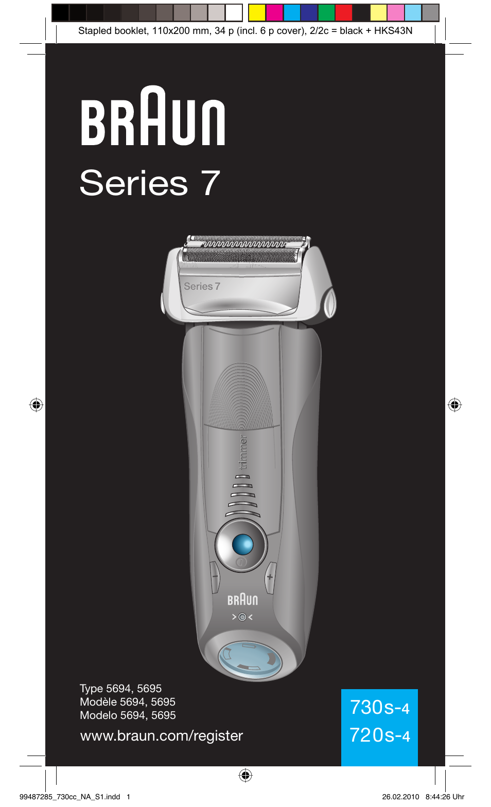 Braun 730s-4 Series 7 User Manual | 34 pages