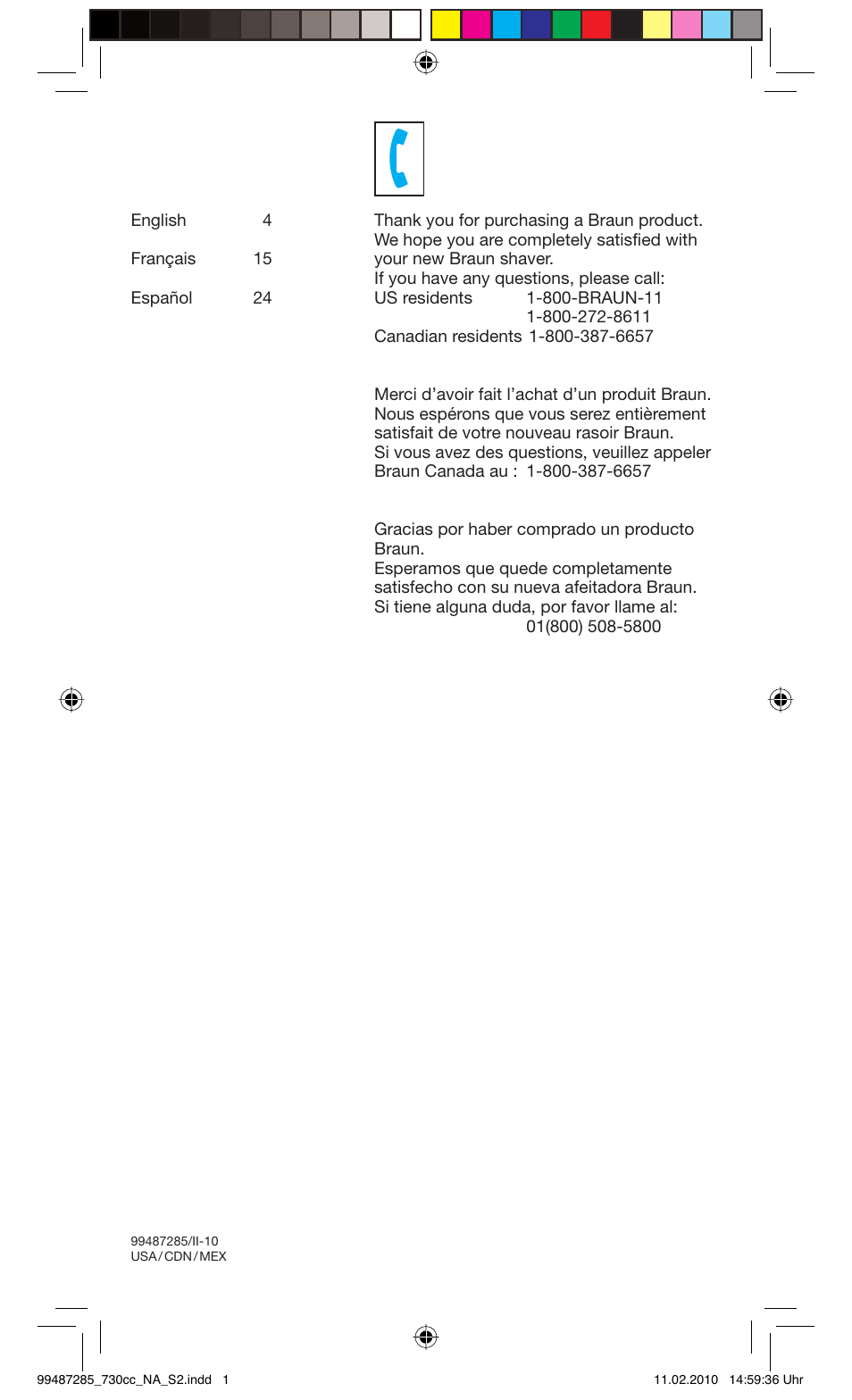 Braun 730s-4 Series 7 User Manual | Page 2 / 34