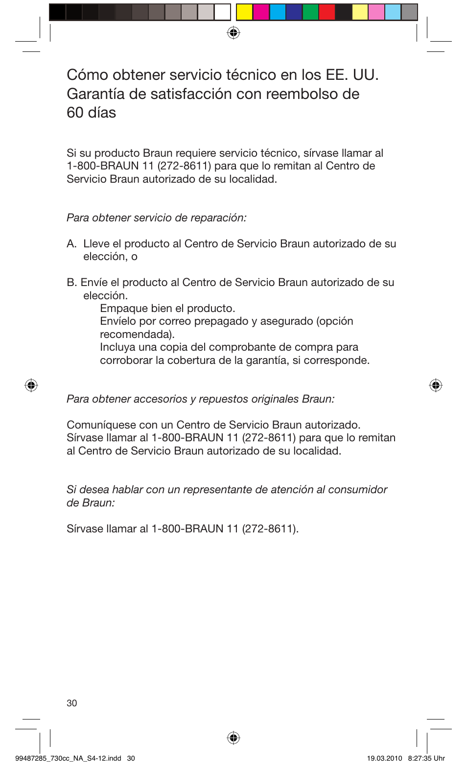 Braun 730s-4 Series 7 User Manual | Page 30 / 34