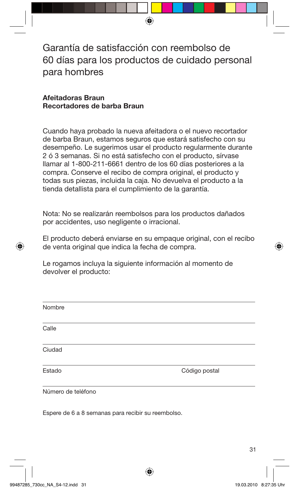 Braun 730s-4 Series 7 User Manual | Page 31 / 34