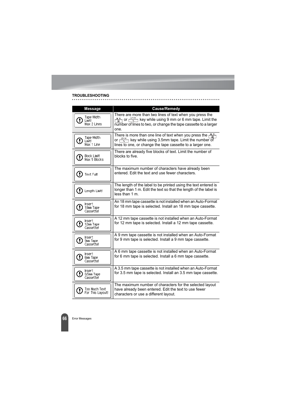 Brother PT-2100 User Manual | Page 68 / 79