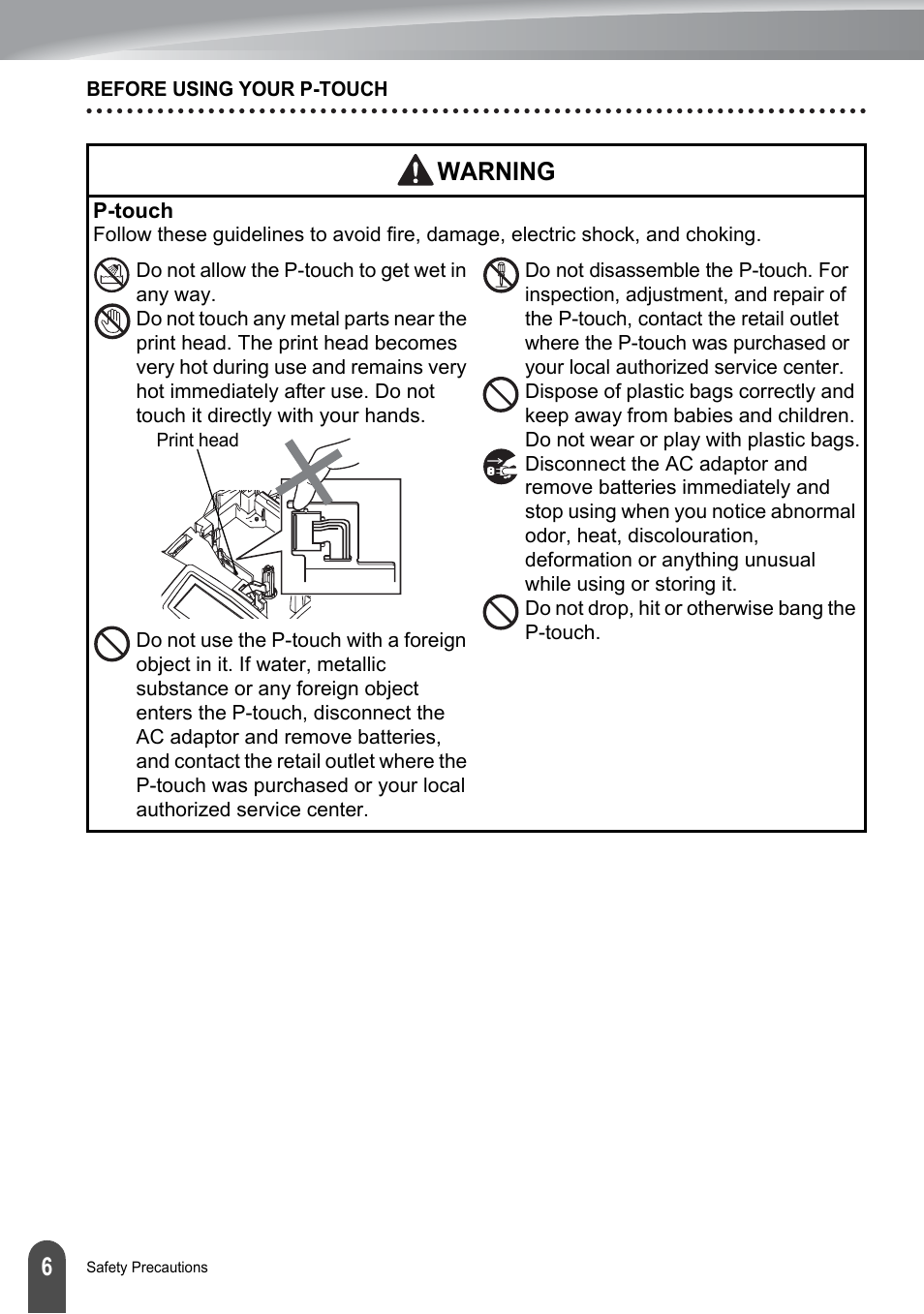 Brother PT-2100 User Manual | Page 8 / 79