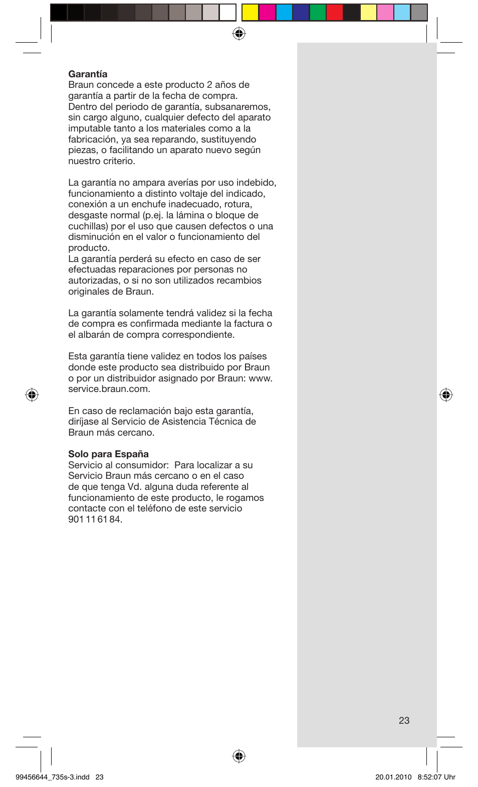 Braun 735s-3 Series 7 User Manual | Page 23 / 68