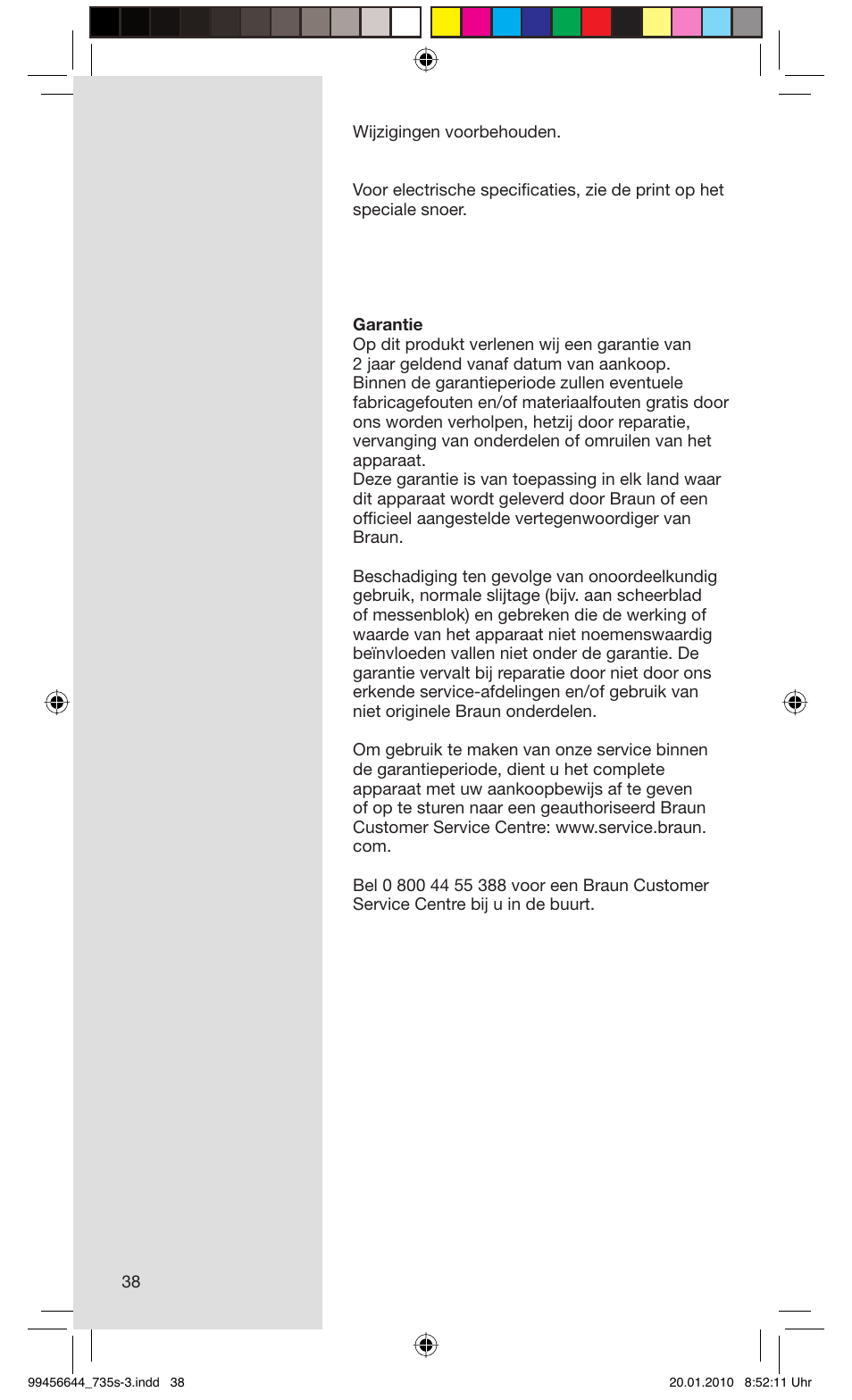Braun 735s-3 Series 7 User Manual | Page 38 / 68