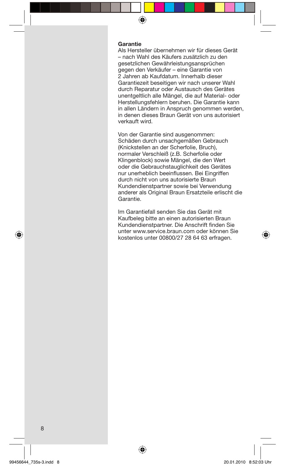 Braun 735s-3 Series 7 User Manual | Page 8 / 68