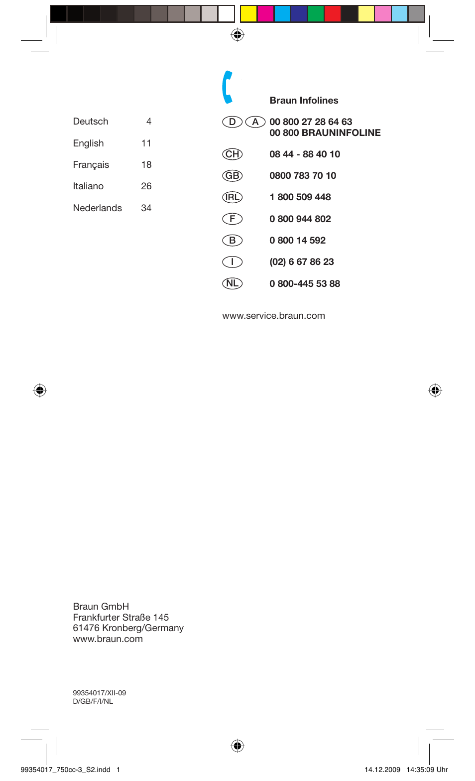 Braun 750cc-3 Series 7 User Manual | Page 2 / 40