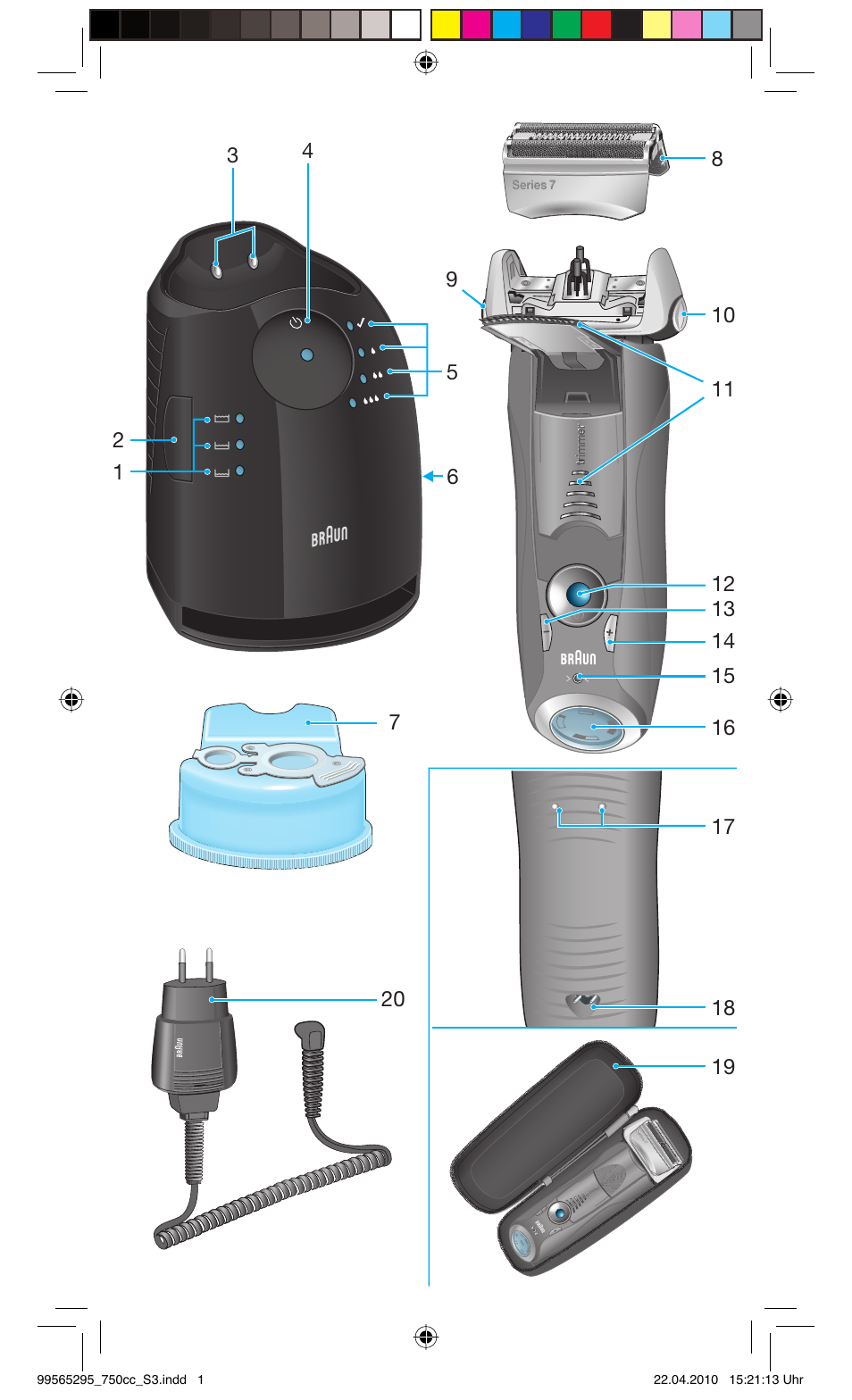 Braun 750cc-4 Series 7 User Manual | Page 3 / 101