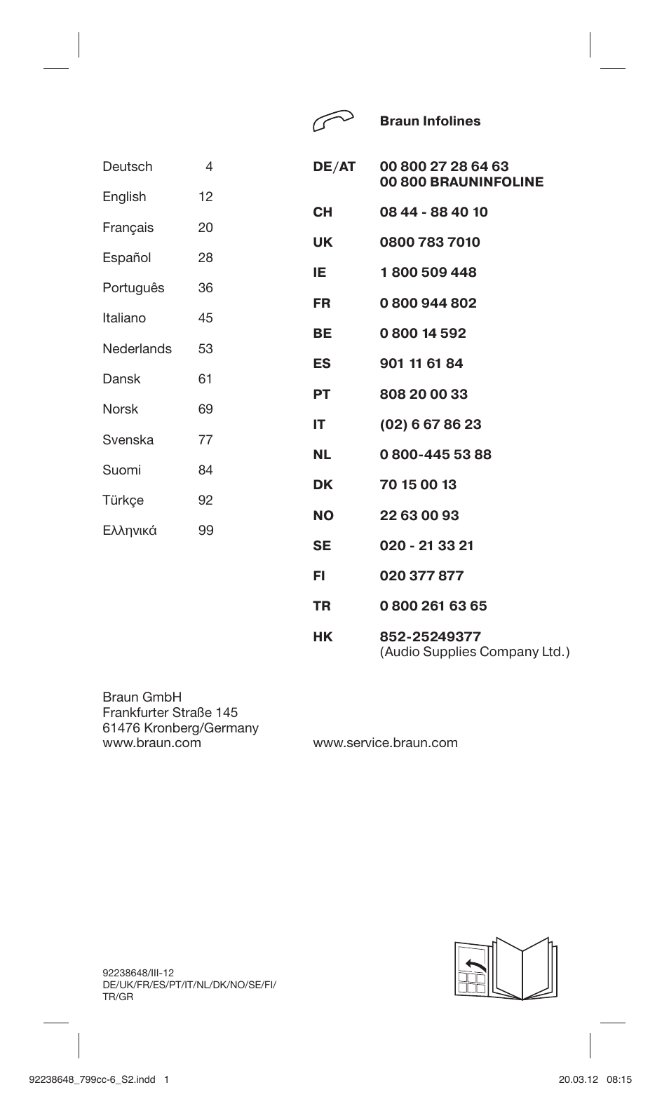 Braun 799cc-6 Wet & Dry, Series 7 User Manual | Page 2 / 107