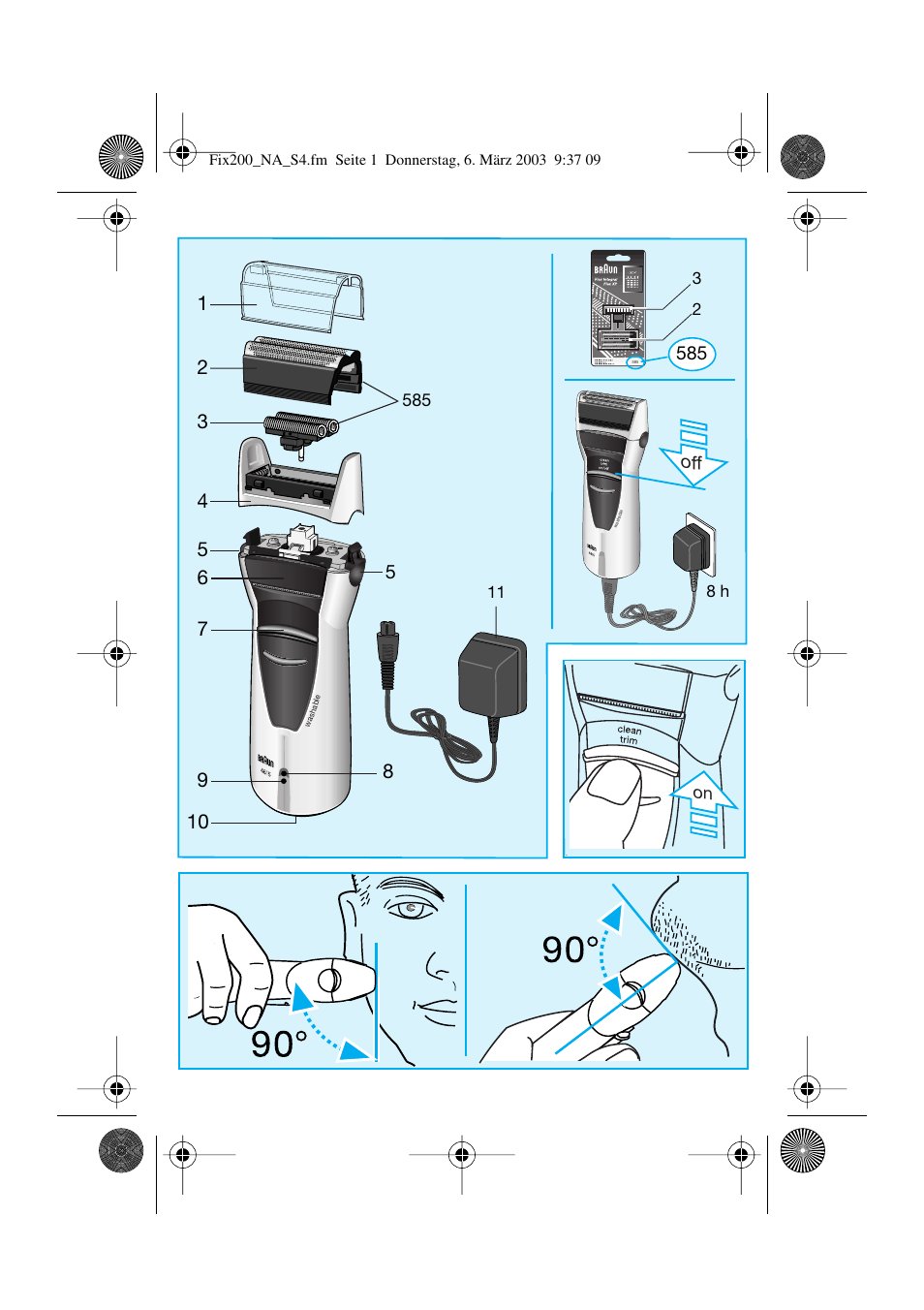 38 h 2 | Braun 4615 TwinControl User Manual | Page 3 / 27
