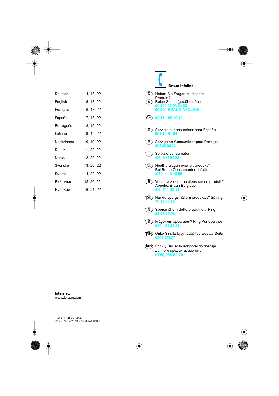 Braun CP1600 création diffusor User Manual | Page 2 / 23