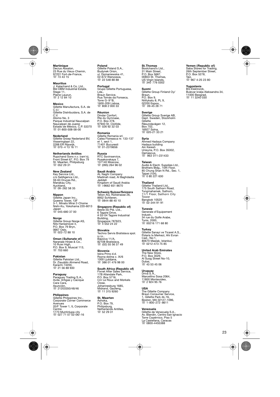 Braun CP1600 création diffusor User Manual | Page 23 / 23