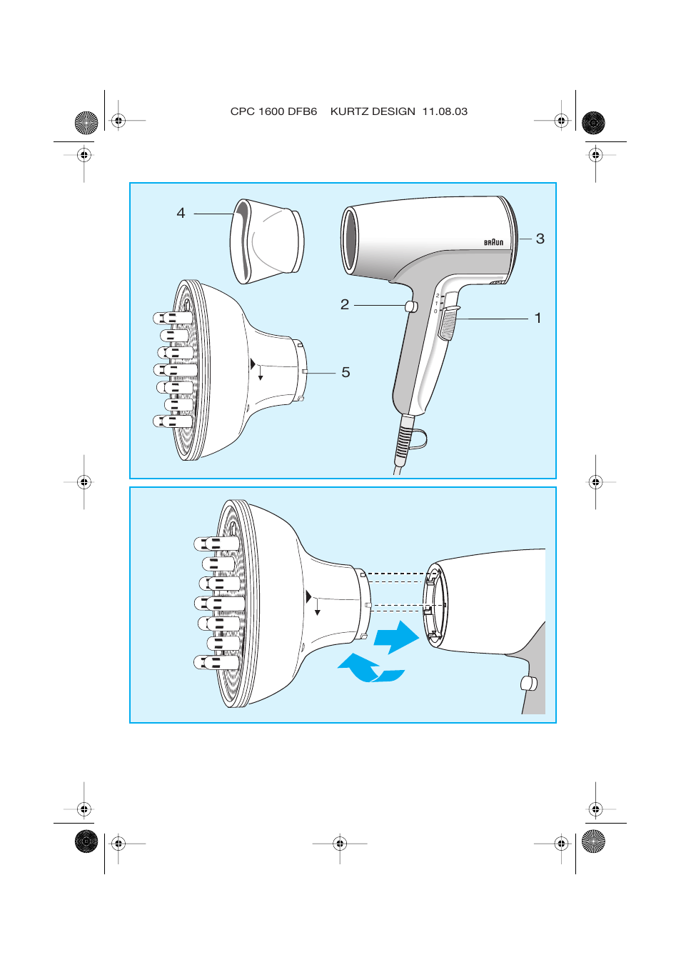 Braun CP1600 création diffusor User Manual | Page 3 / 23