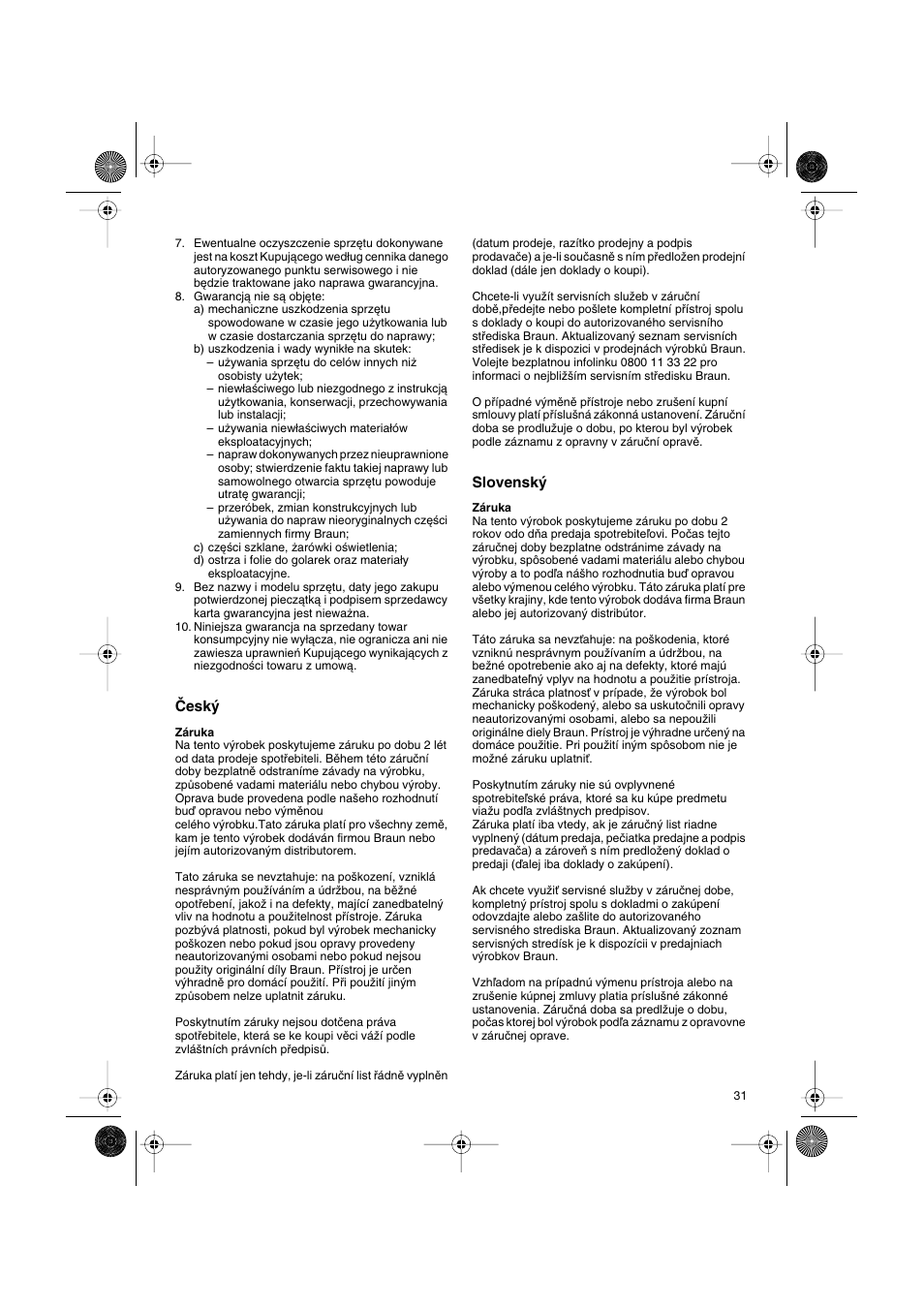Braun DF creation2 User Manual | Page 31 / 35