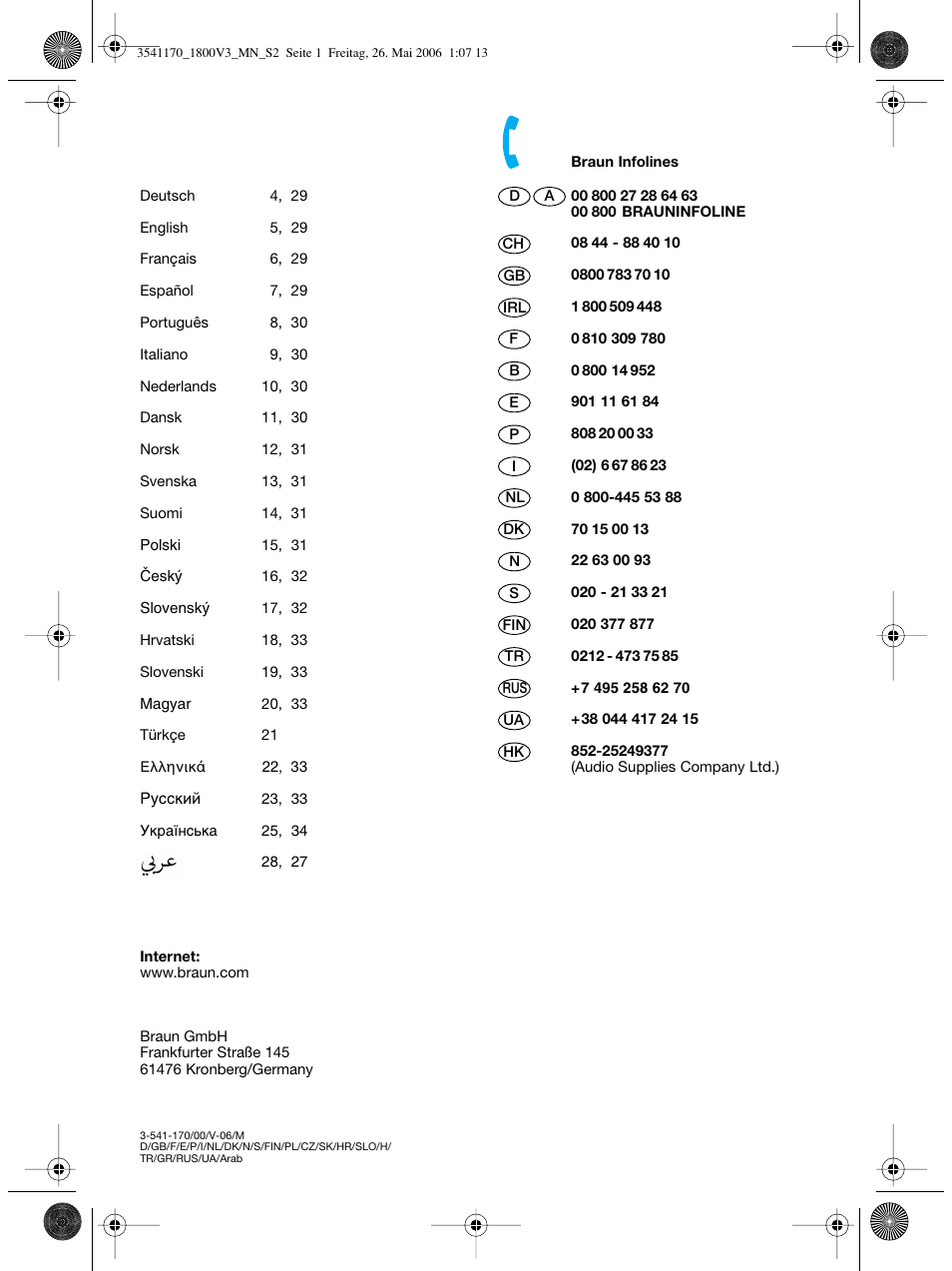 Braun V3 creation2 User Manual | Page 2 / 35