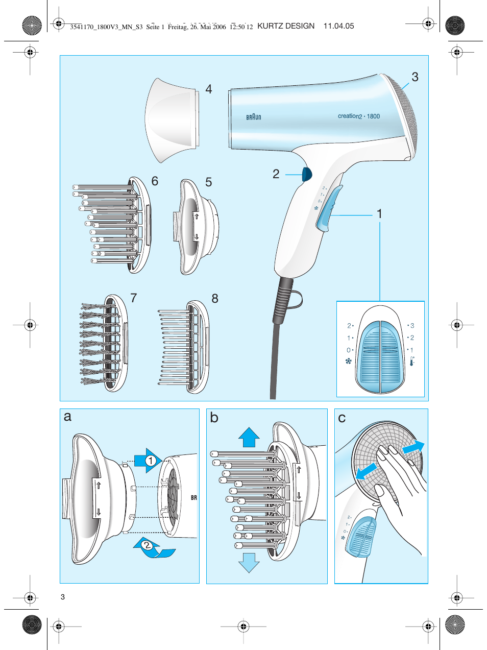 Ab c | Braun V3 creation2 User Manual | Page 3 / 35