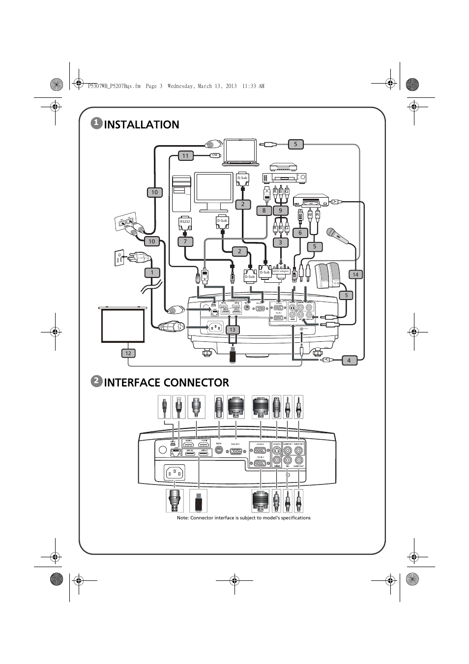 Acer P5307WB User Manual | 17 pages
