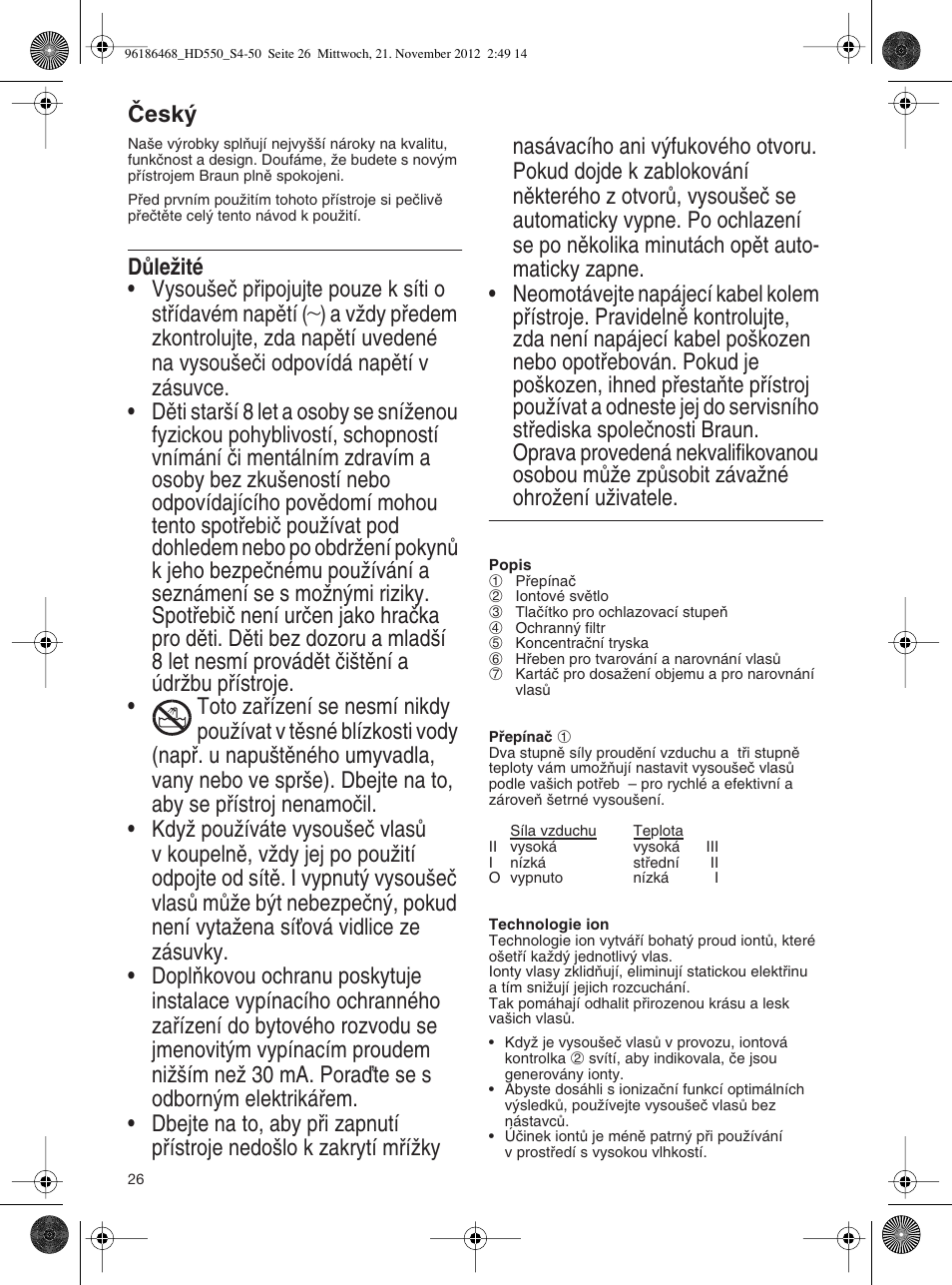 Âesk | Braun HD550 Satin Hair 5 User Manual | Page 26 / 48