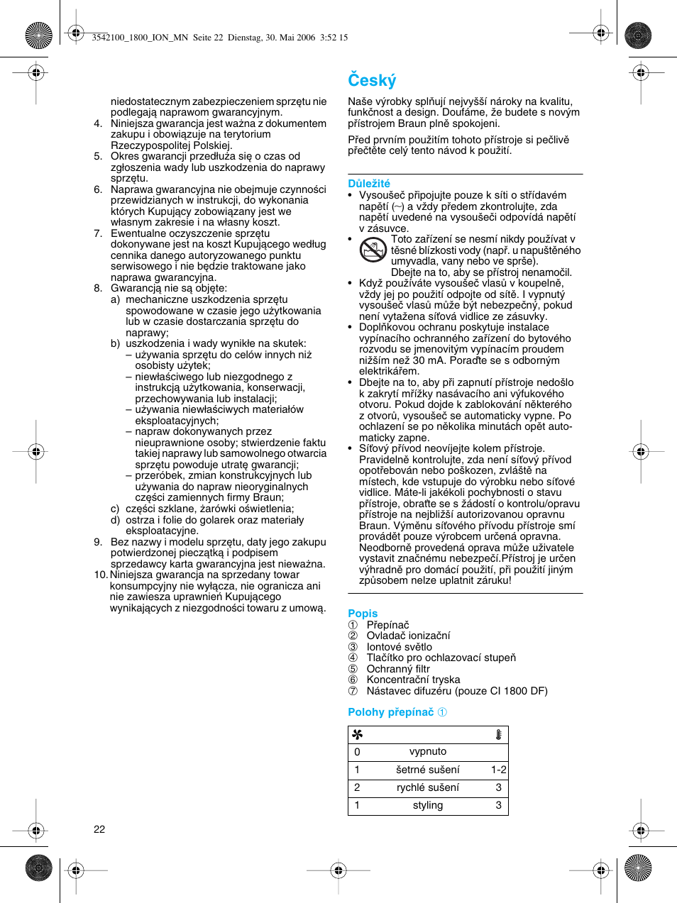 Âesk | Braun CI1800 creation2 IonCare User Manual | Page 22 / 40