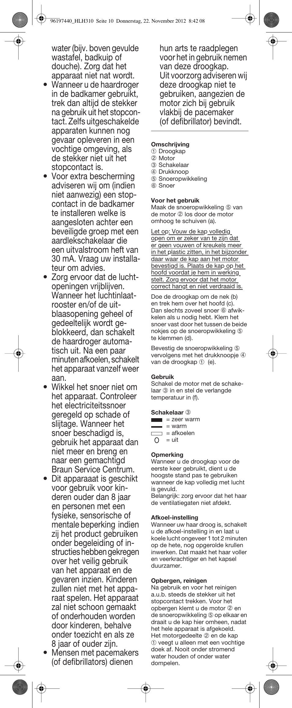 Braun HLH310 Satin Hair 3 User Manual | Page 10 / 16