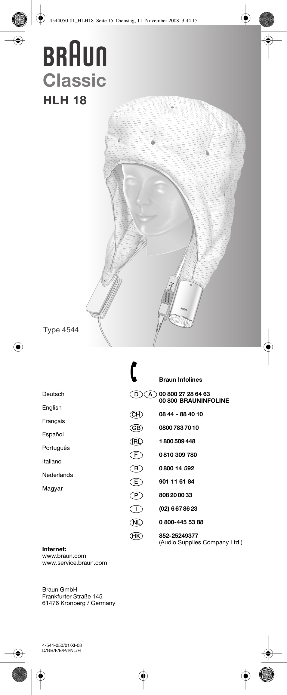 Braun HLH18 Classic User Manual | 14 pages