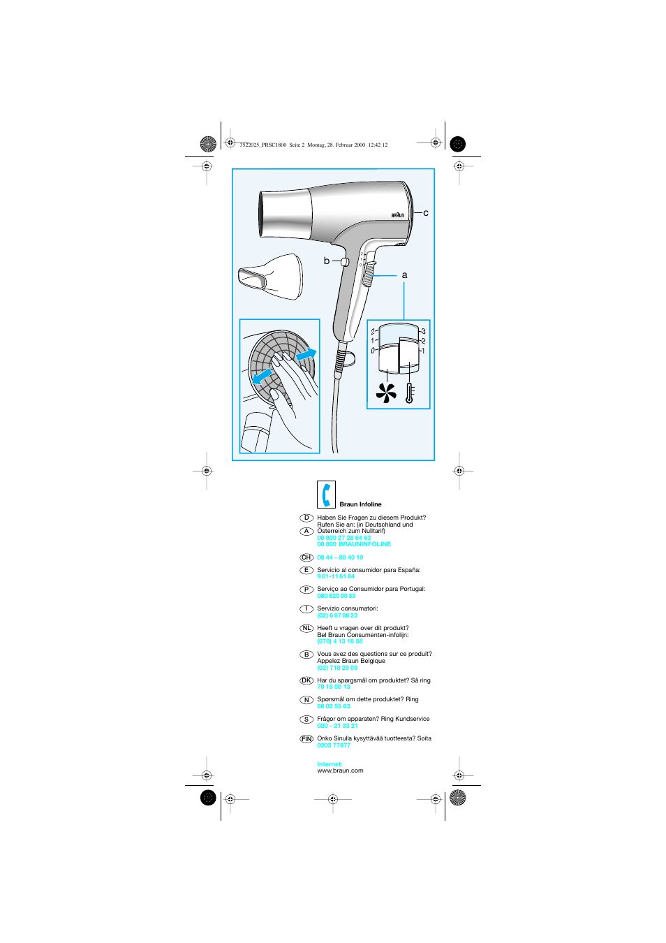 Bc a | Braun PRSC1800 Professional Style User Manual | Page 3 / 20