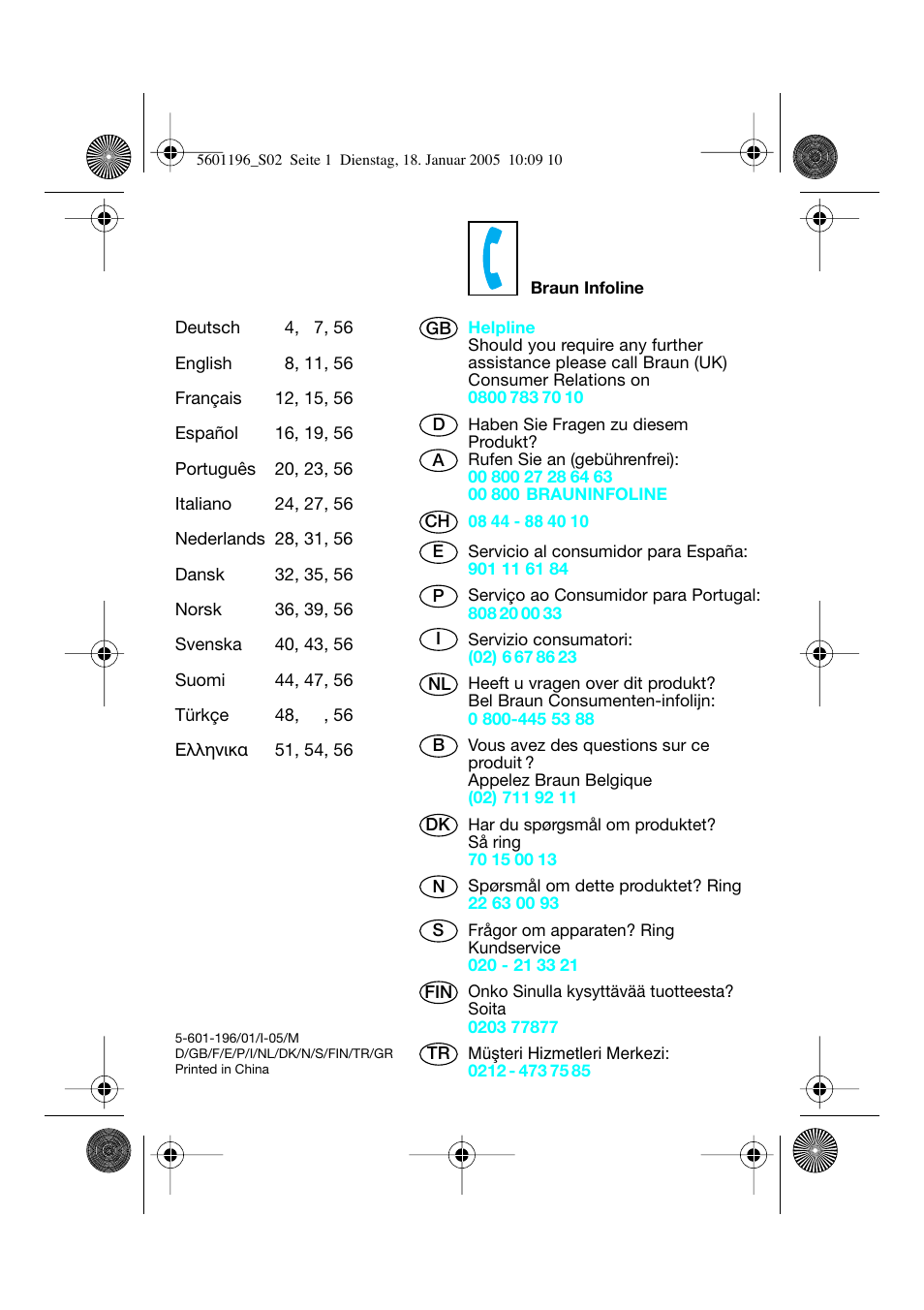 Braun EP100 Exact Power User Manual | Page 2 / 60