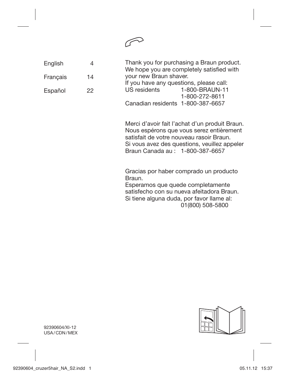 Braun CruZer5 Head User Manual | Page 2 / 27