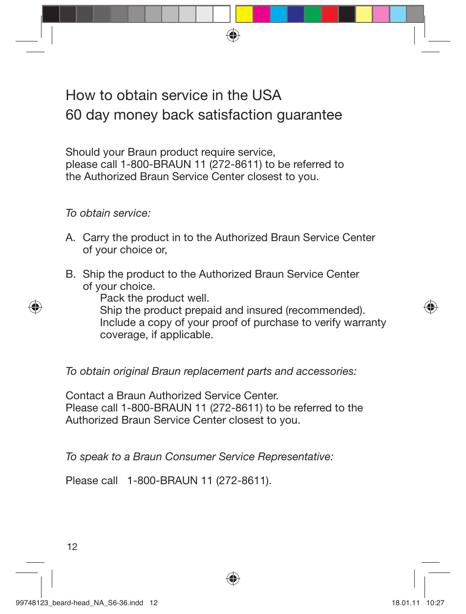 Braun cruZer6 beard&head User Manual | Page 11 / 33