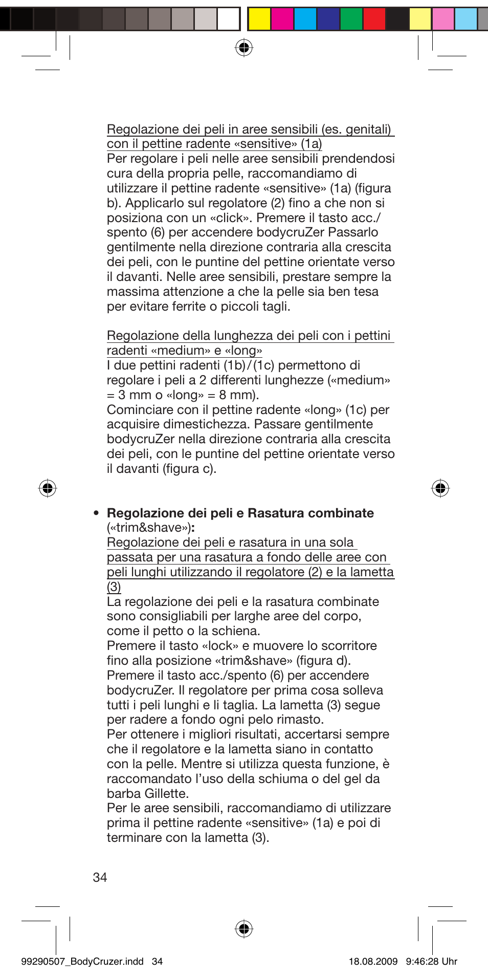 Braun B35 BodyCruzer User Manual | Page 33 / 70