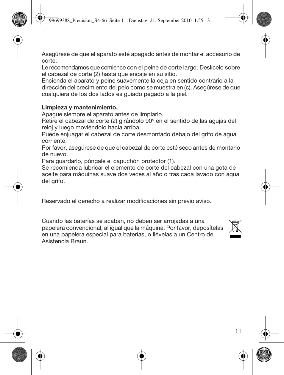 Braun CruZer6 Precision User Manual | Page 11 / 64