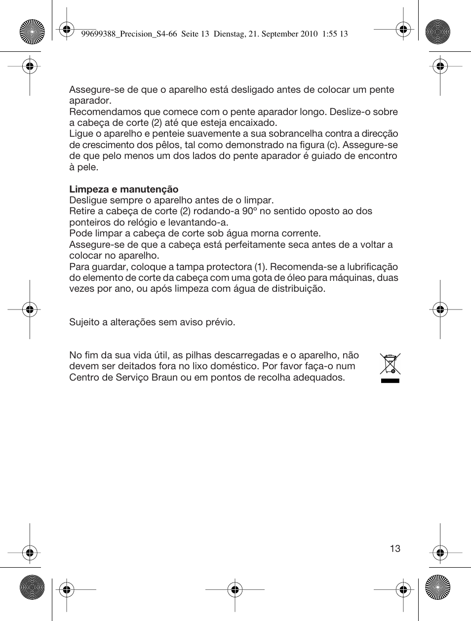 Braun CruZer6 Precision User Manual | Page 13 / 64