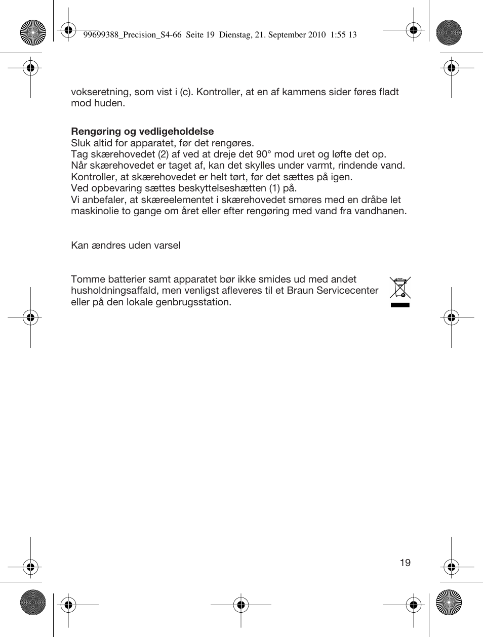 Braun CruZer6 Precision User Manual | Page 19 / 64