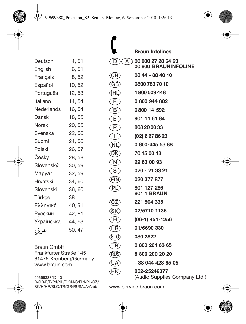 99699388_precision_s2 | Braun CruZer6 Precision User Manual | Page 2 / 64