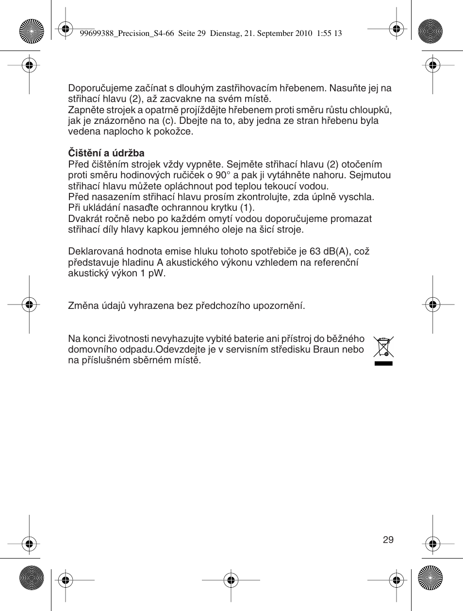 Braun CruZer6 Precision User Manual | Page 29 / 64