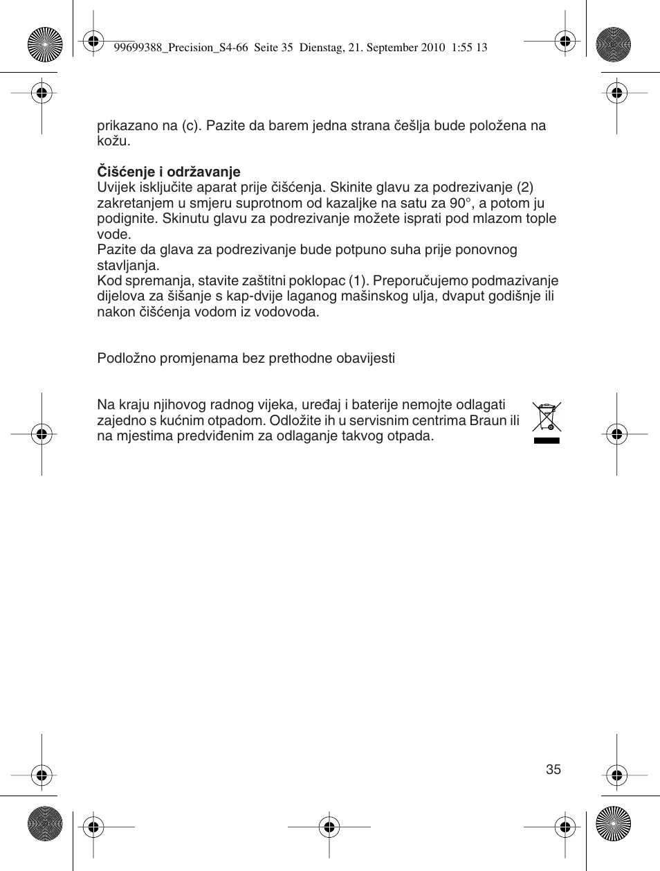 Braun CruZer6 Precision User Manual | Page 35 / 64