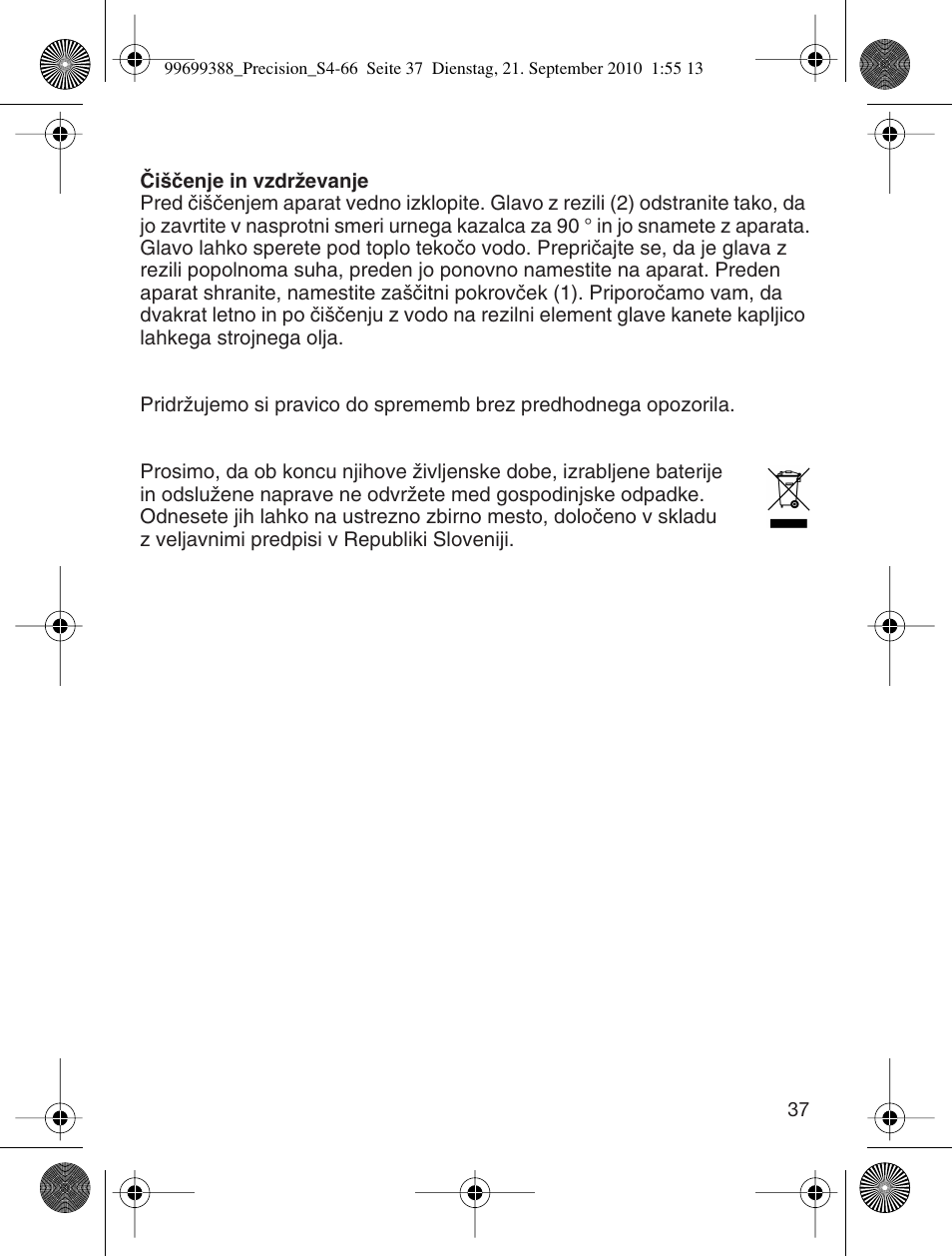 Braun CruZer6 Precision User Manual | Page 37 / 64