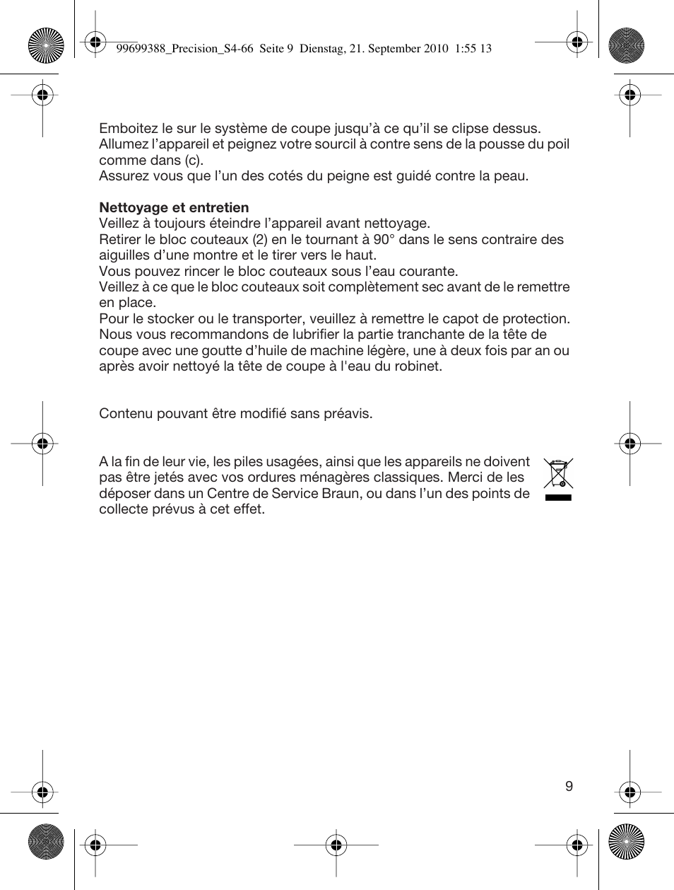 Braun CruZer6 Precision User Manual | Page 9 / 64