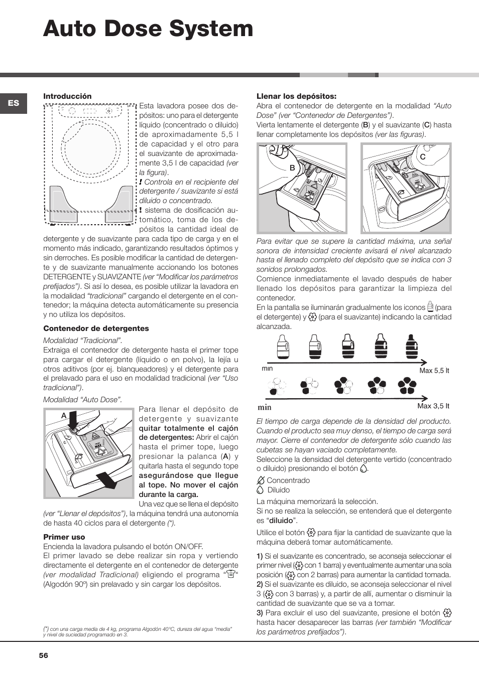 Auto dose system | Hotpoint Ariston Aqualtis ADS93D 69 EU-A User Manual | Page 56 / 80