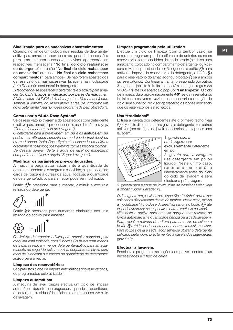 Hotpoint Ariston Aqualtis ADS93D 69 EU-A User Manual | Page 73 / 80