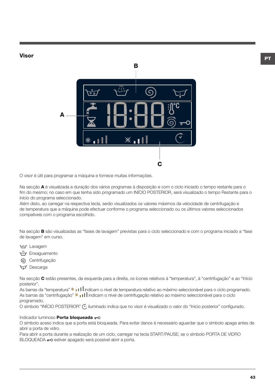 Bc a | Hotpoint Ariston WMG 922 User Manual | Page 43 / 72